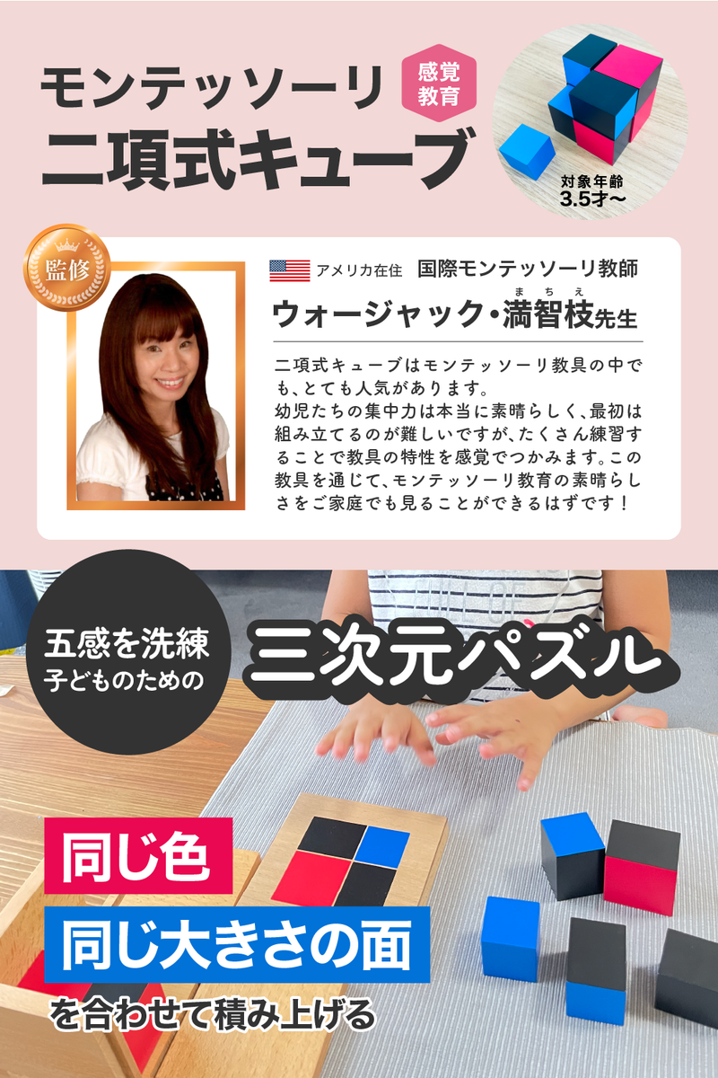 MonteMia 【セット】二項式・三項式 | モンテッソーリ 感覚教具