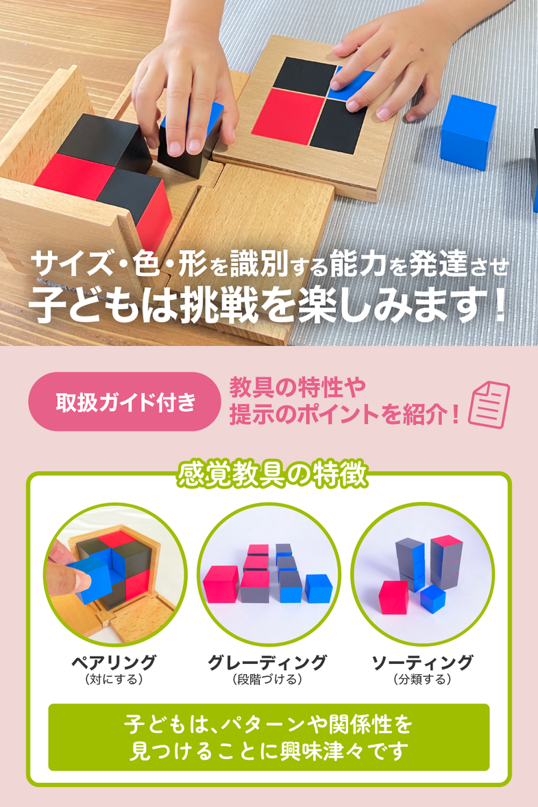 二項式の提示方法 モンテッソーリの木製品 - MonteMia – MonteMia 公式 二項式の提示方法 モンテッソーリの木製品 - MonteMia – MonteMia 公式